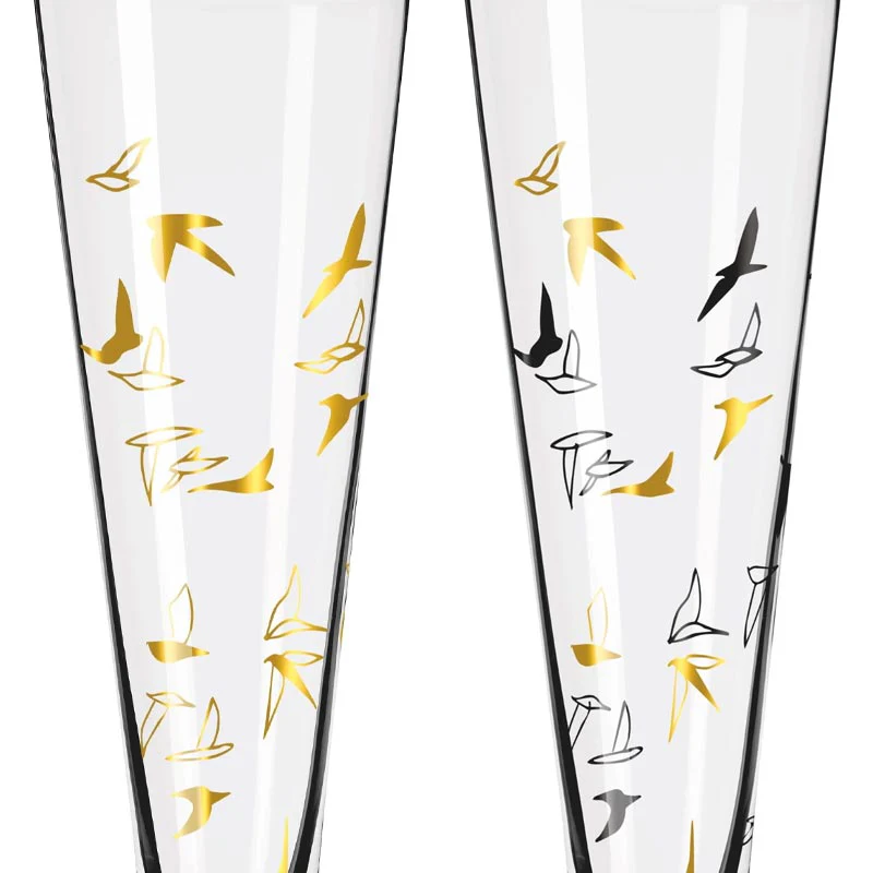 Goldnacht Champus - Champagne Glass Set H23 - des. Rohni Bohnenberg for Ritzenhoff (6261001) - Image 2