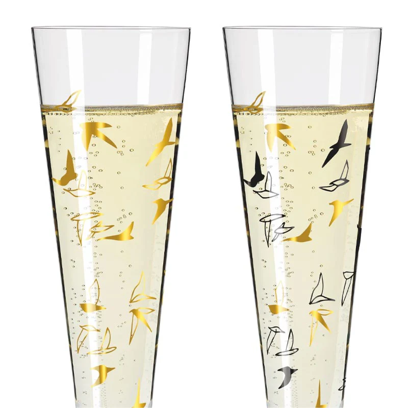 Goldnacht Champus - Champagne Glass Set H23 - des. Rohni Bohnenberg for Ritzenhoff (6261001) - Image 4
