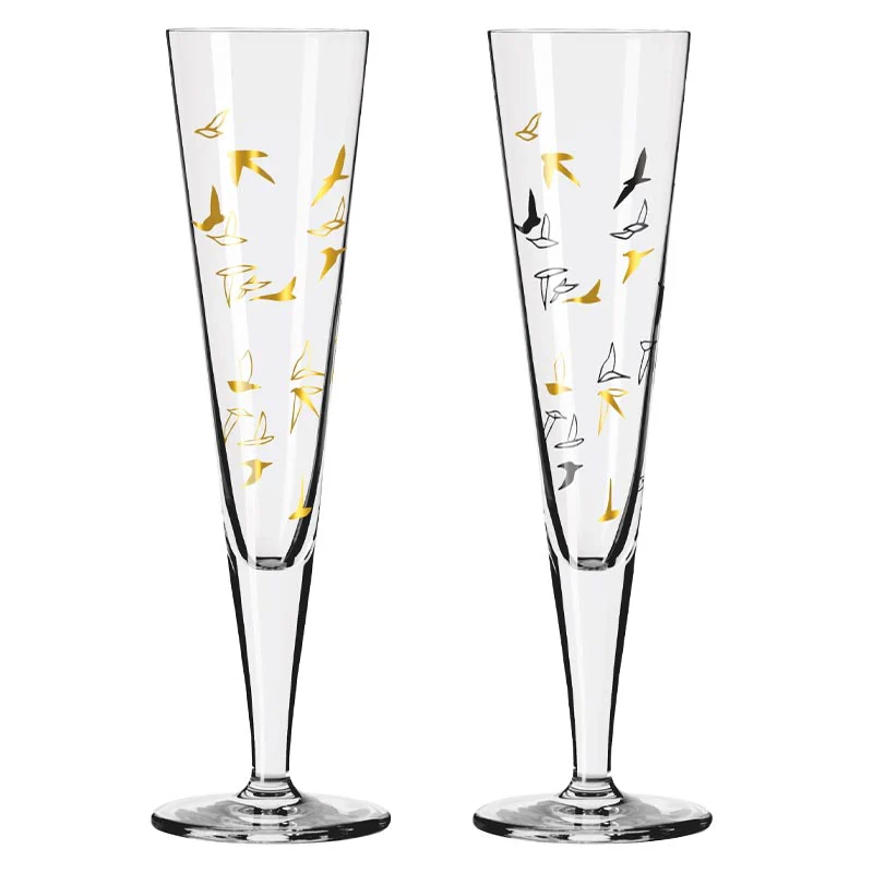 Goldnacht Champus - Champagne Glass Set H23 - des. Rohni Bohnenberg for Ritzenhoff (6261001) - Image 7