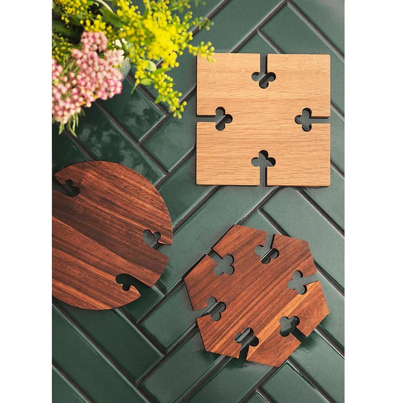 Gourmet trivet - oak, round - des. Gunnar Cyrén, 1972 - Image 2