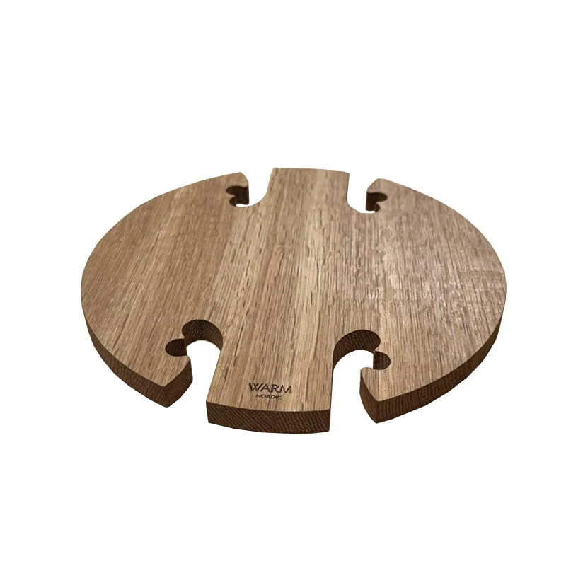 Gourmet trivet - walnut - round des. Gunnar Cyrén 1972 - Image 2