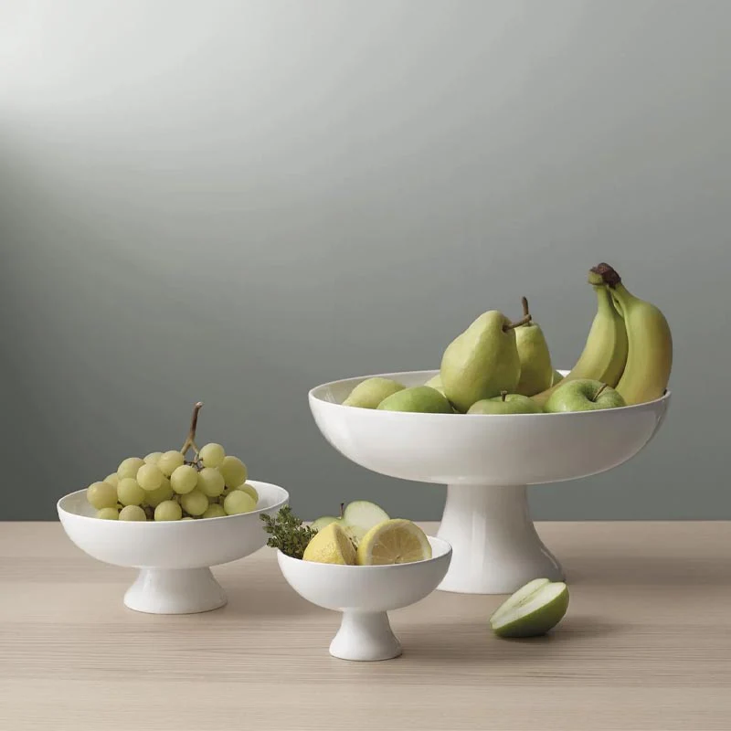 Grande Bowl on Foot - White - D. 14cm - by ASA - Image 3