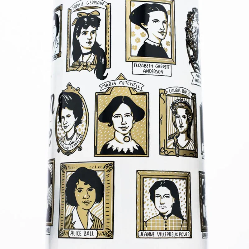 Great women of Science - Tumbler Drinking Glass by Cognitive Surplus - Image 3