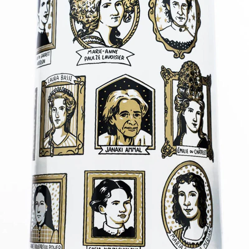 Great women of Science - Tumbler Drinking Glass by Cognitive Surplus - Image 4