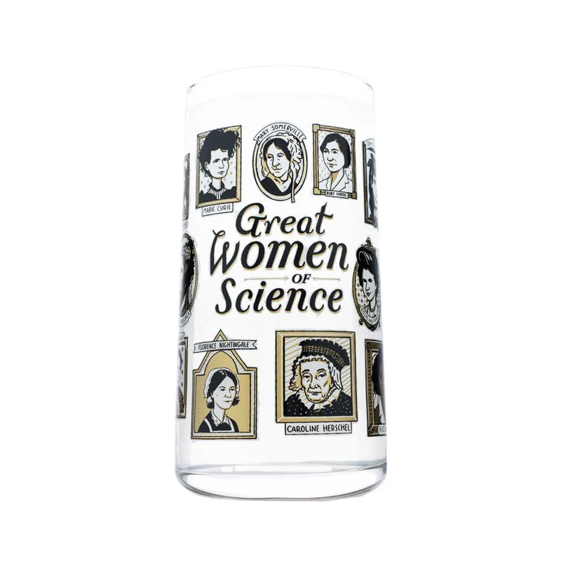 Great women of Science - Tumbler Drinking Glass by Cognitive Surplus - Image 5
