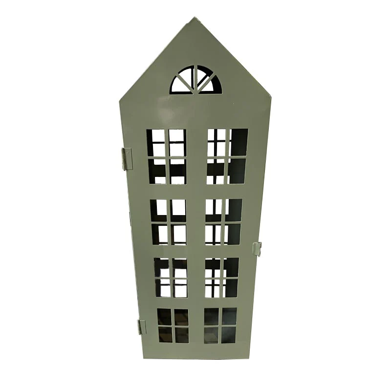 Green Metal Candle House - 46cm - by Boltze - Image 2