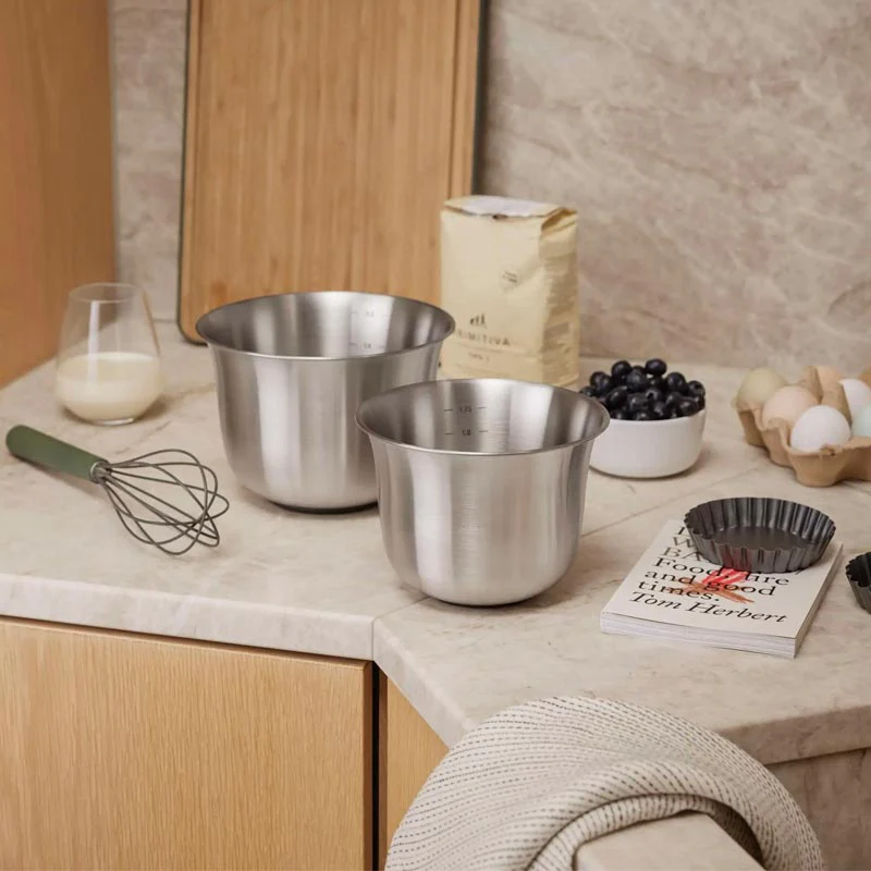 Green Tools 2.3 litre Recycled Stainless Steel mixing bowl by Eva Solo - Image 10