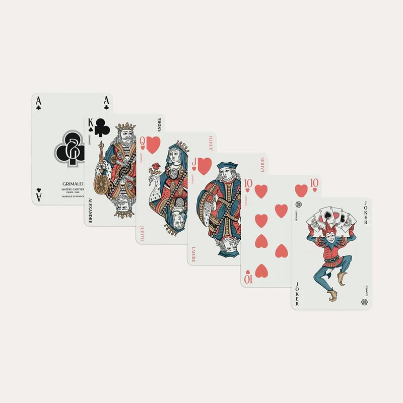 Grimaud N°201 : Cartes à Jouer (Coral Red) - Image 5