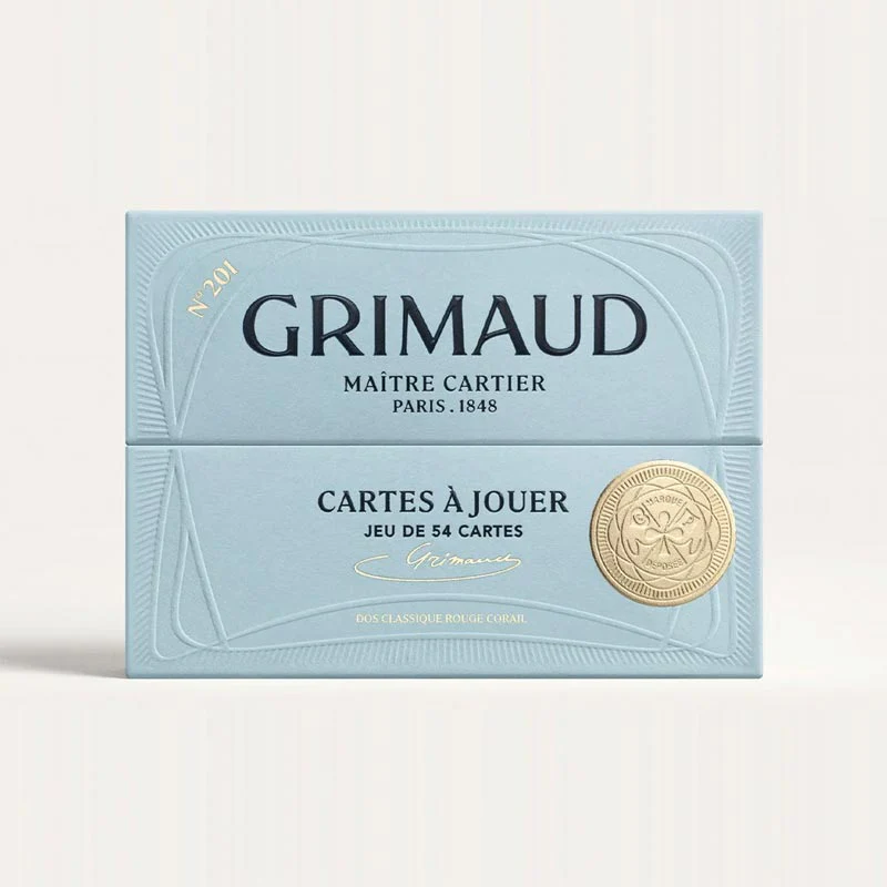 Grimaud N°201 : Cartes à Jouer (Coral Red) - Image 7