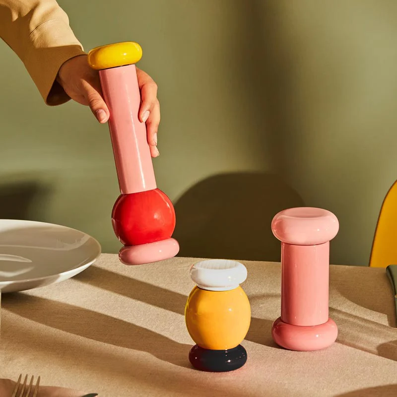 Twergi ES18 Grinder - Black/Yellow/White - des. Ettore Sottsass for Alessi - Image 2
