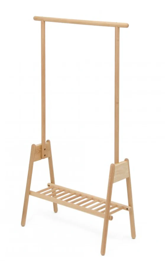 Hang Up Coat Stand - Oak - des. Lincoln Rivers for Wireworks