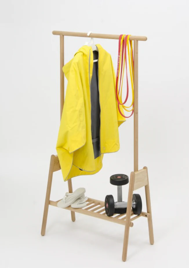 Hang Up Coat Stand - Oak - des. Lincoln Rivers for Wireworks - Image 4