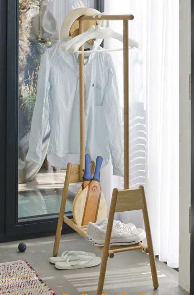 Hang Up Coat Stand - Oak - des. Lincoln Rivers for Wireworks - Image 5