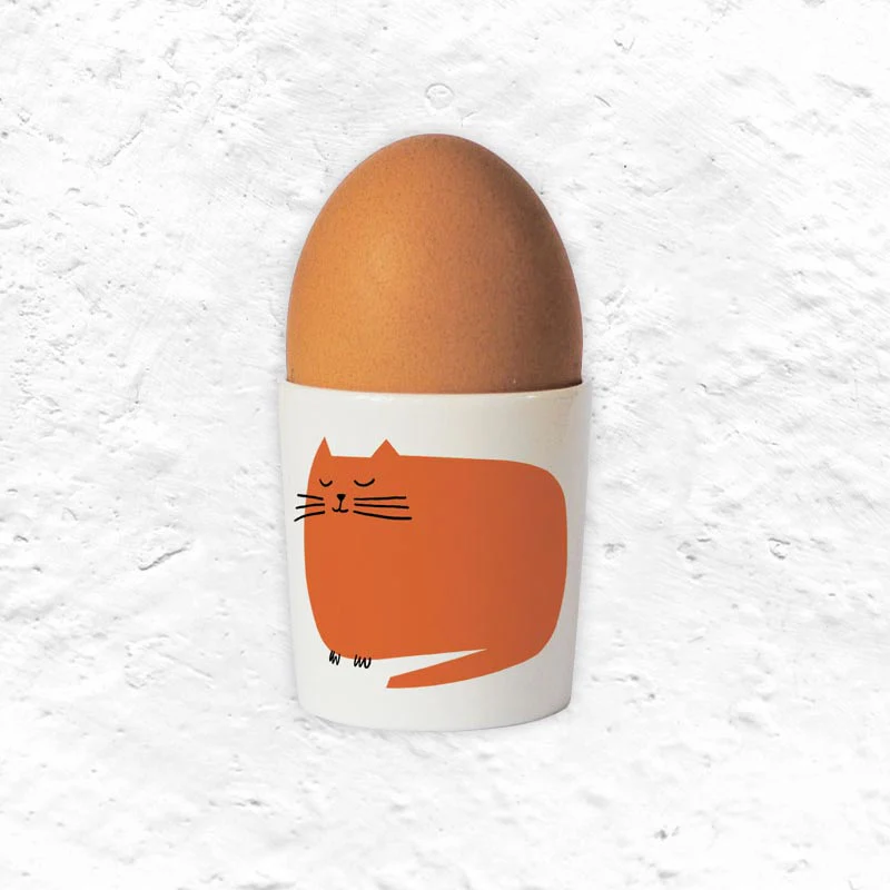 Happiness Catnap Egg Cup Orange - by Repeat Repeat