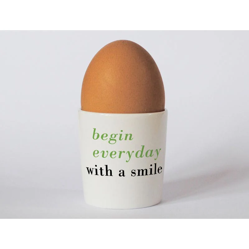 Happiness Chicken Egg Cup Green - by Repeat Repeat - Image 2