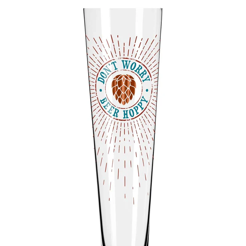 Heldenfest Beer Glass 'Don't Worry Beer Hoppy', des. Rebecca Buss for Ritzenhoff - Image 2