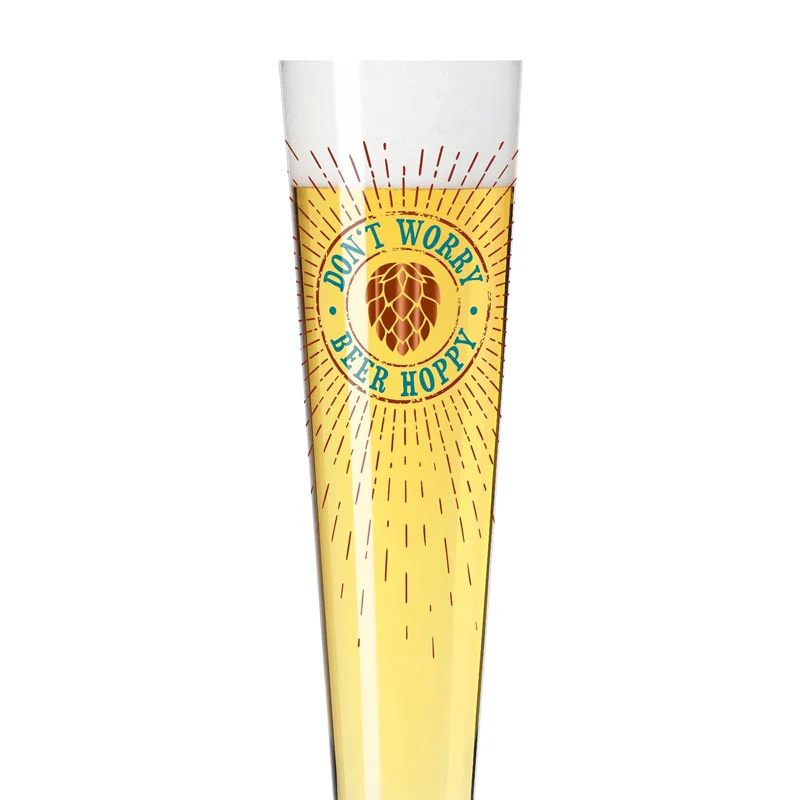 Heldenfest Beer Glass 'Don't Worry Beer Hoppy', des. Rebecca Buss for Ritzenhoff - Image 4