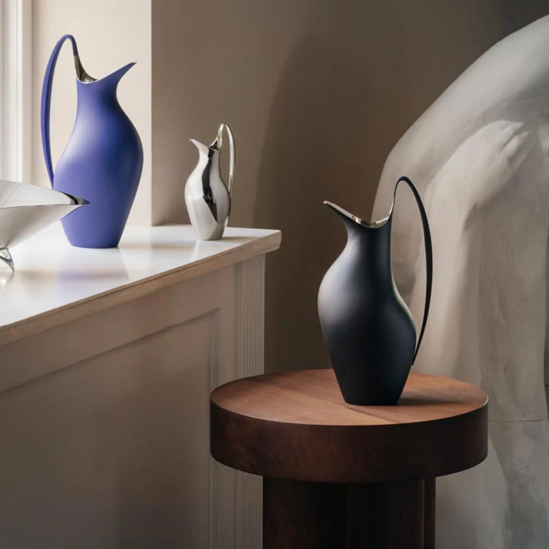 Koppel Pitcher - Midnight Black - 1.2L - des. Henning Koppel for Georg Jensen - Image 2