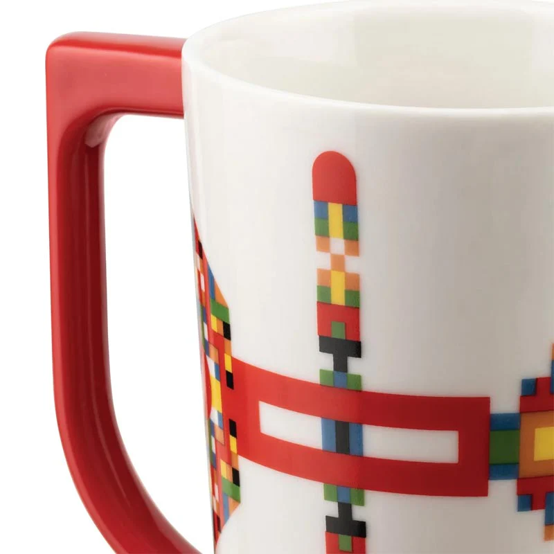 Holyhedrics Mug in Red by Alessi, des. Elena Salmistraro - Image 2