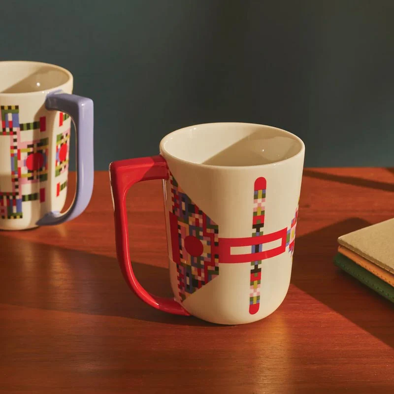 Holyhedrics Mug in Red by Alessi, des. Elena Salmistraro - Image 3