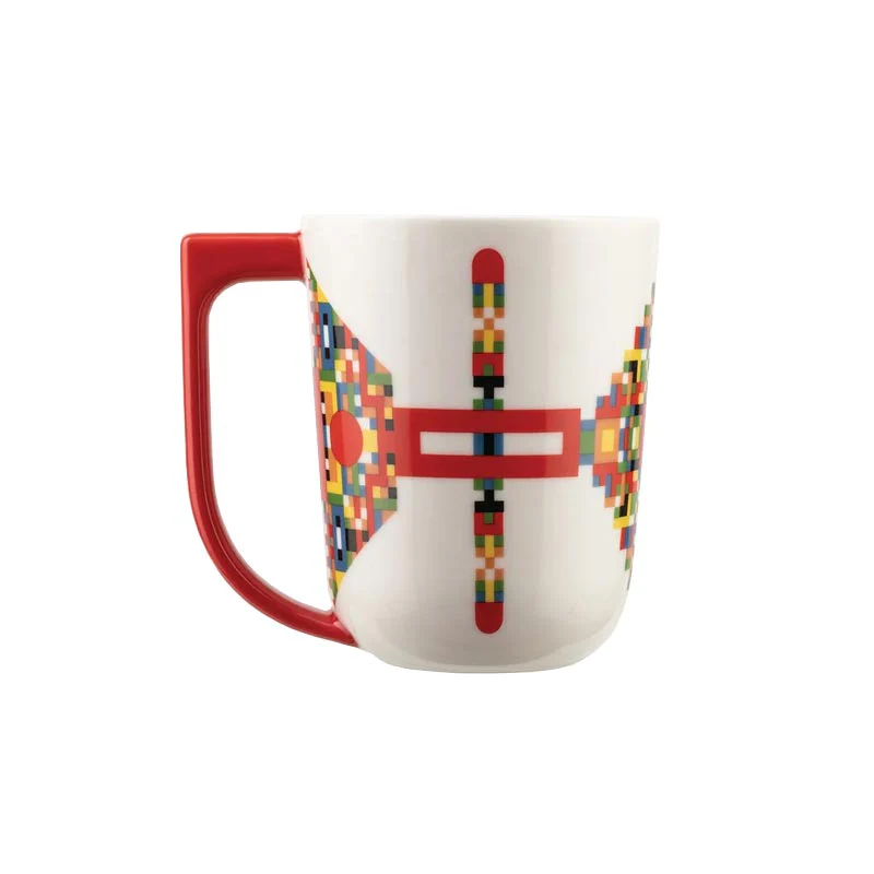 Holyhedrics Mug in Red by Alessi, des. Elena Salmistraro - Image 4
