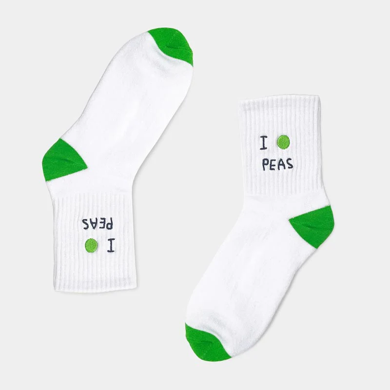 I Pea Peas - cotton socks by David Shrigley - Image 2