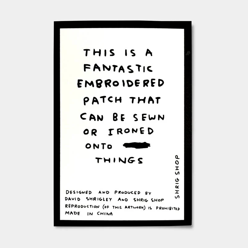 I Want To Look Like This - fabric patch by David Shrigley - Image 3