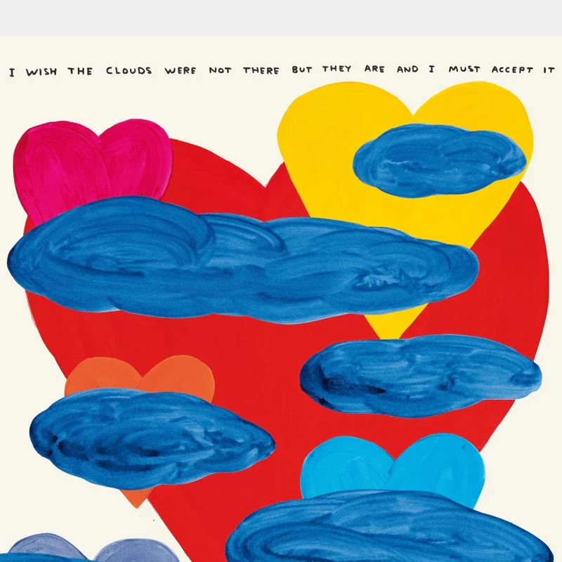 I Wish The Clouds Were Not There (2024) poster by David Shrigley - Image 2