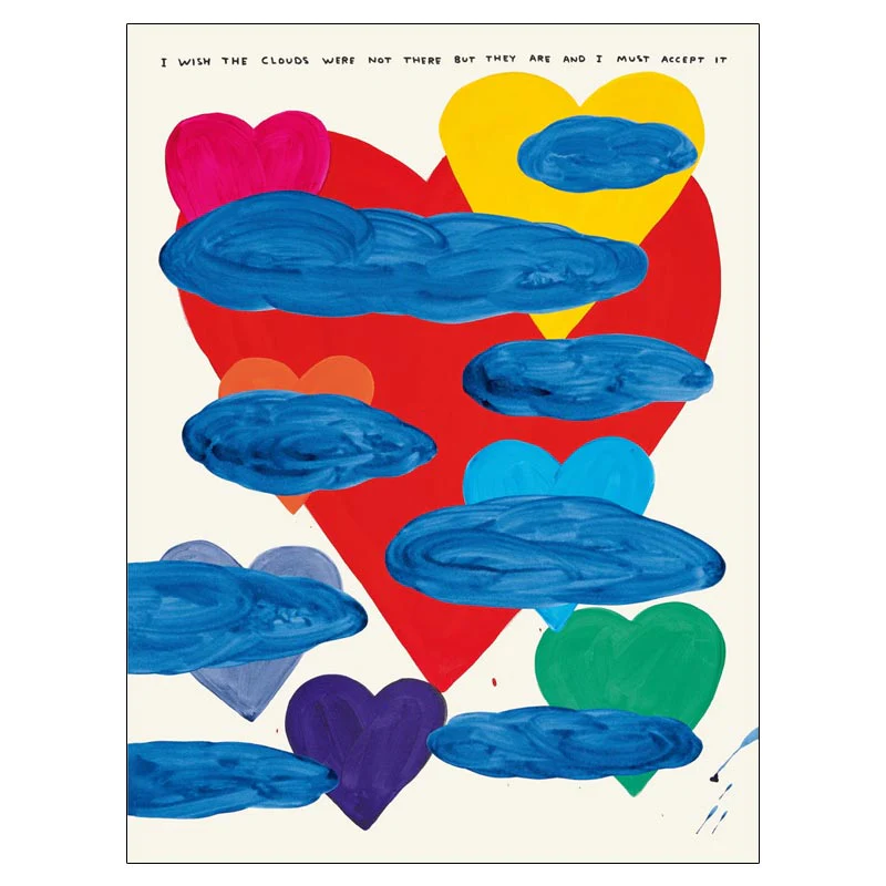 I Wish The Clouds Were Not There (2024) poster by David Shrigley - Image 4