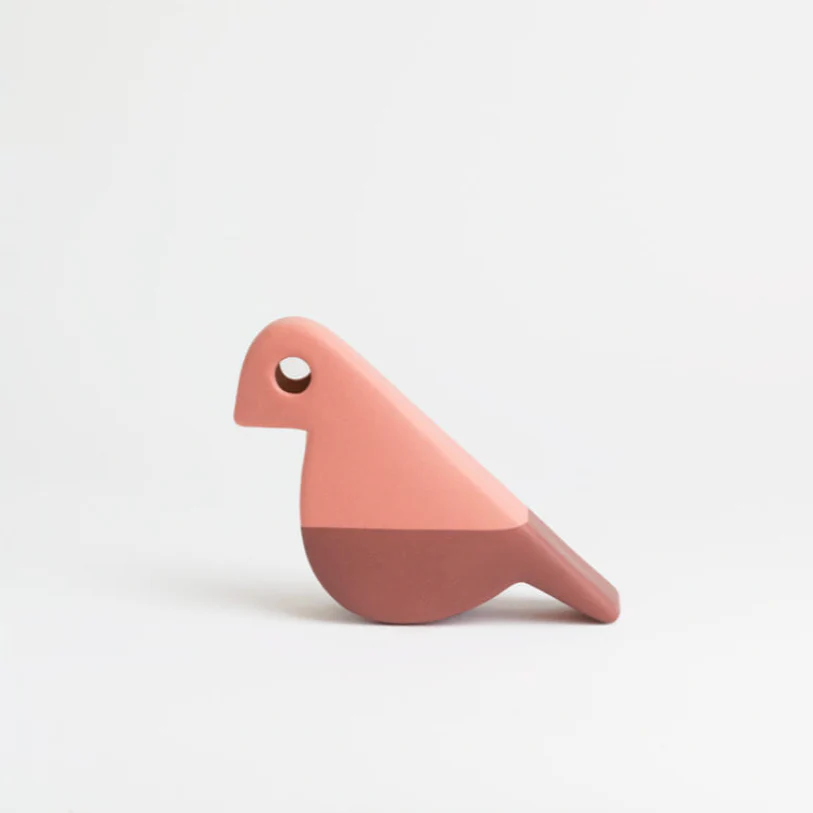 Bird figure - Matt Pink / Burgundy (IKN 22) des. Aldo Bagni, 1970s, made by Nuove Forme (exclusive) - Image 4