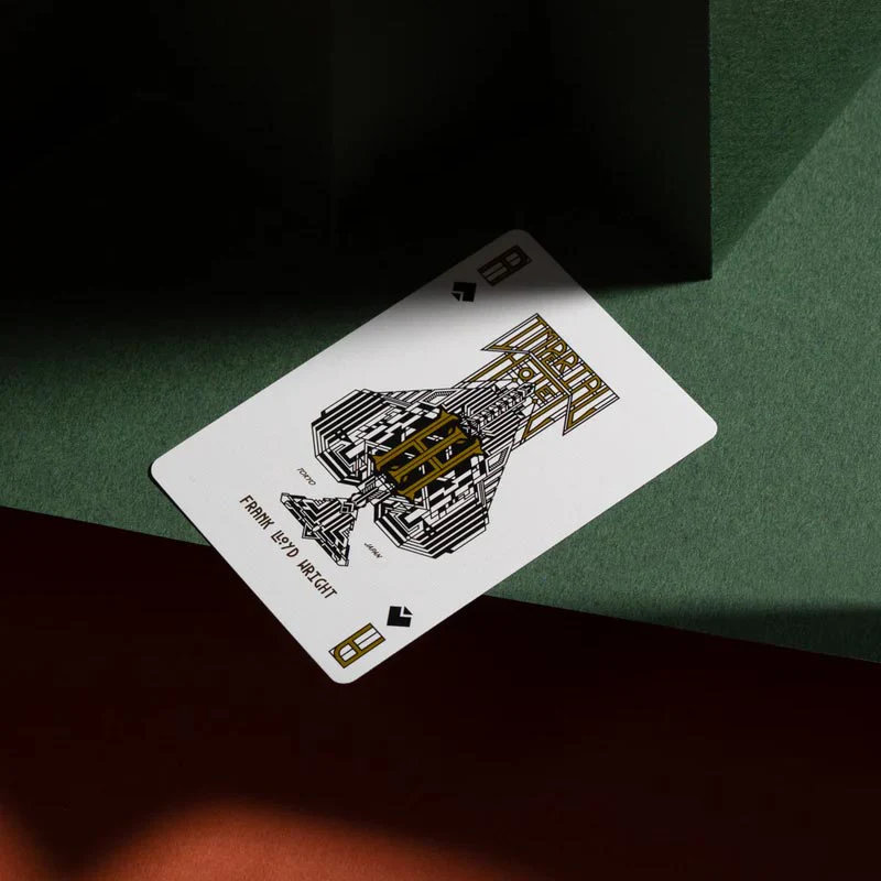 Frank Lloyd Wright Imperial Hotel Playing Cards by Art of Play - Image 3
