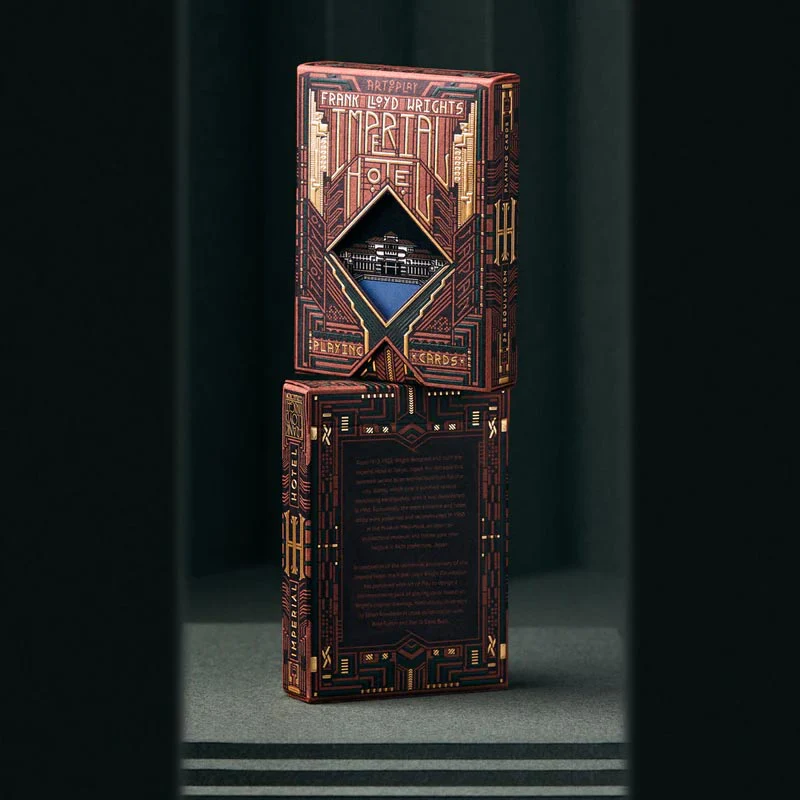 Frank Lloyd Wright Imperial Hotel Playing Cards by Art of Play - Image 4