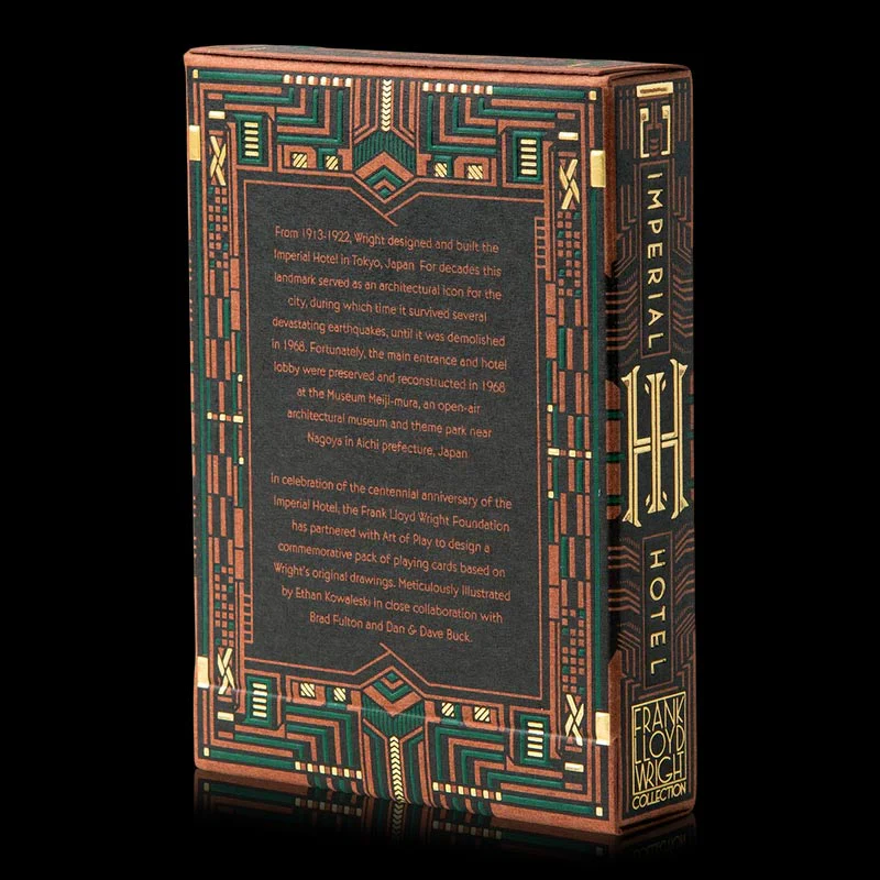 Frank Lloyd Wright Imperial Hotel Playing Cards by Art of Play - Image 5