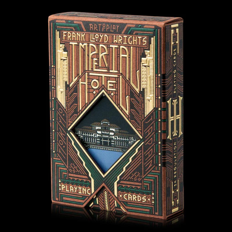 Frank Lloyd Wright Imperial Hotel Playing Cards by Art of Play - Image 6