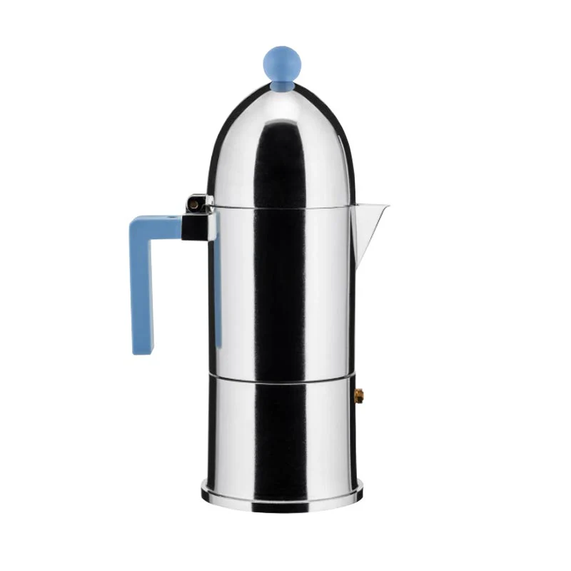 La Cupola, Induction Espresso Coffee Maker - 6 cup - des. Aldo Rossi (1988) for Alessi - Image 3