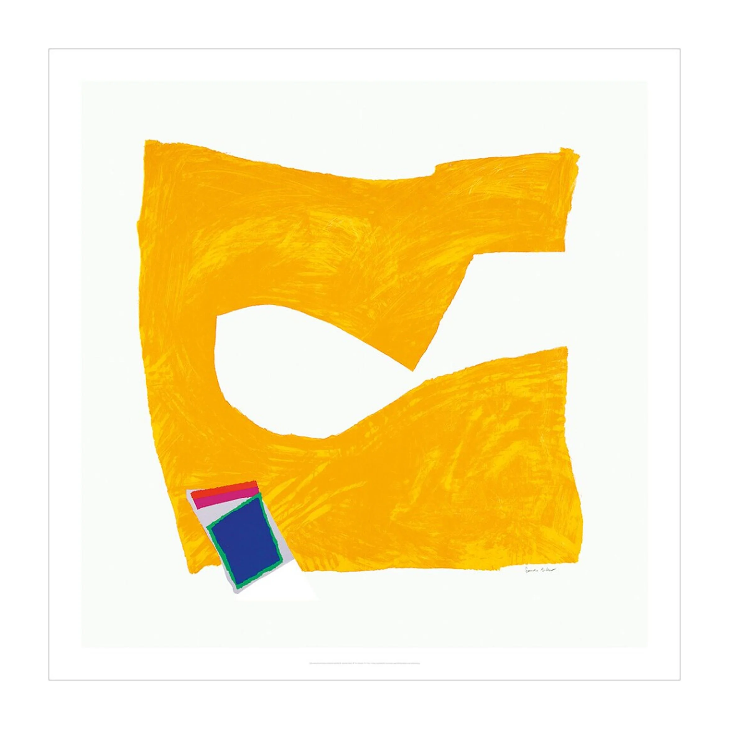 Inside Story (Yellow) 1991-92 poster by Sandra Blow RA - Image 2