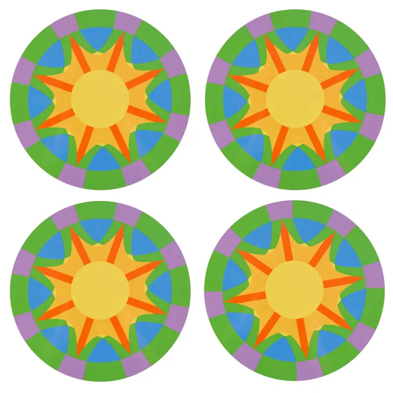 Irawo Round Placemats - set of 4 - des. Yinka Ilori - Image 8