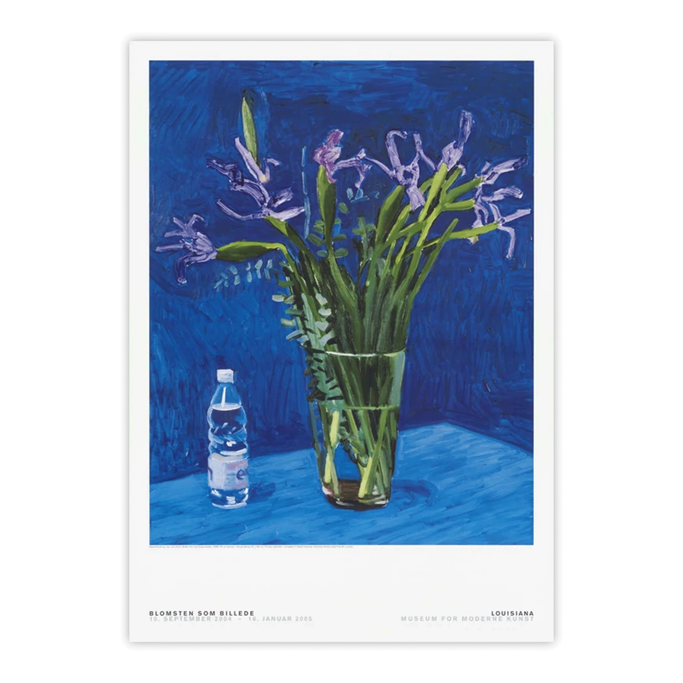 Iris with Evian Bottle poster by David Hockney - Image 2