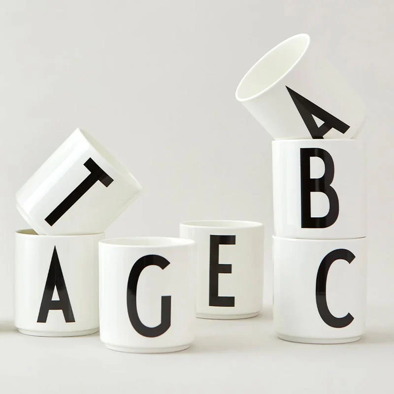 Jacobsen Typography Mug - X - by Design Letters - Image 2