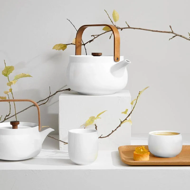 Japandi tea bowl - white - 0.2 litre capacity - by ASA - Image 2