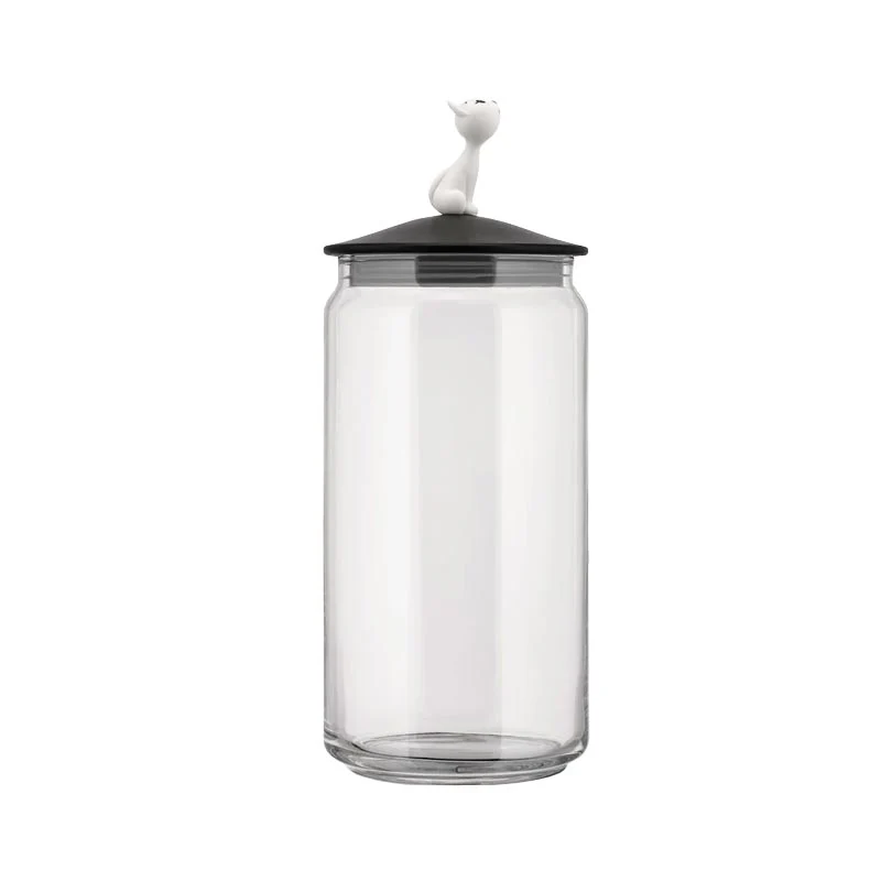 MioJar in Black, Jar for Cat Food, des. Miriam Mirri for Alessi - Image 4