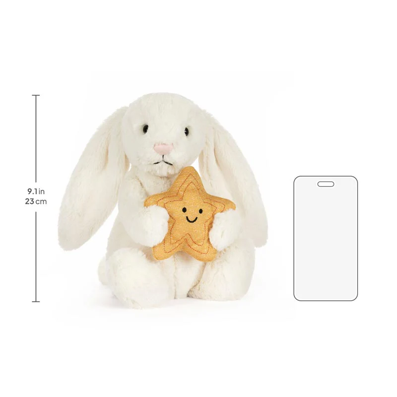 Cream Bunny with Star - Jellycat - Image 6