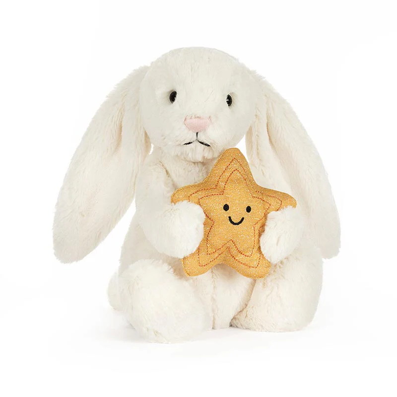 Cream Bunny with Star - Jellycat - Image 7