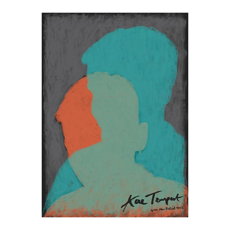 Kae Tempest poster by Tommy Davidson-Hawley - hand pulled 3 colour screenprint - Image 2