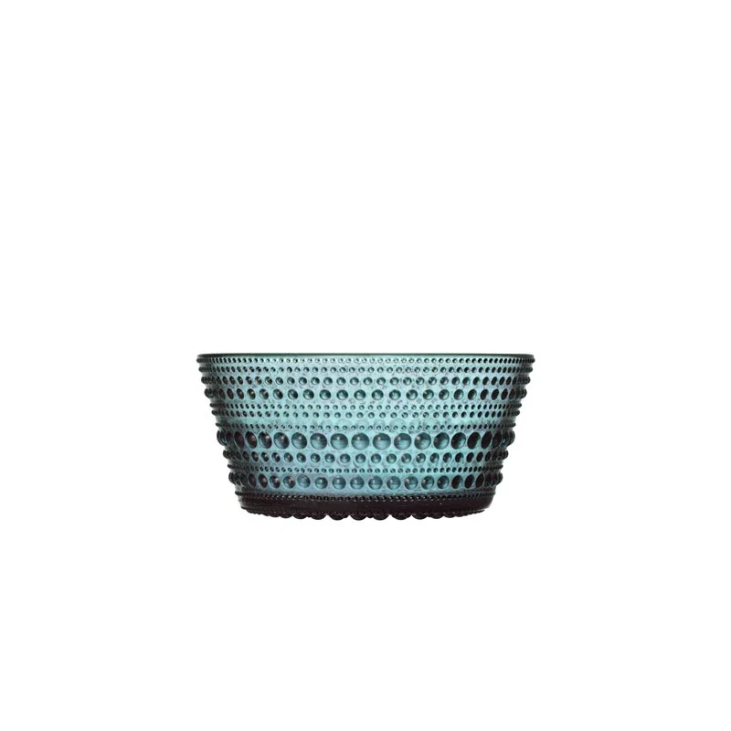 Kastehelmi Bowl - Sea Blue, 23cl - des. Oiva Toikka, made by Iittala - Image 3