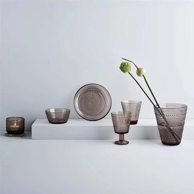 Kastehelmi plate - 170mm, linen - des. Oiva Toika, 1964, made by Iittala - Image 2