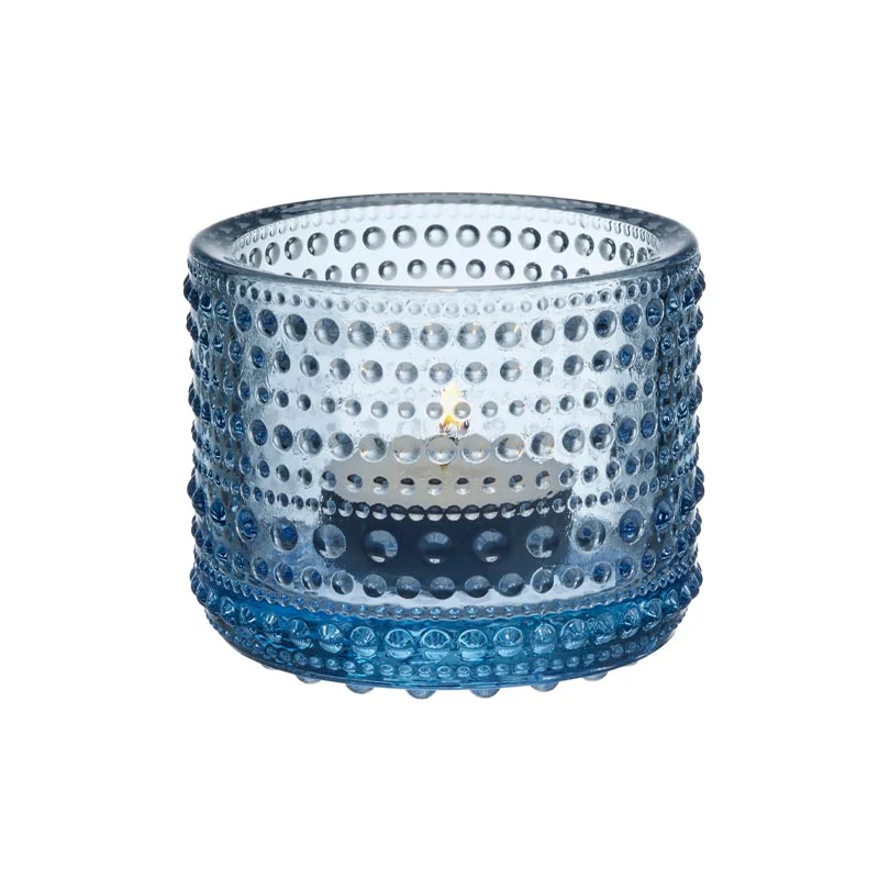 Kastehelmi tealight holder - Aqua - des. Oiva Toikka, made by Iittala - Image 5