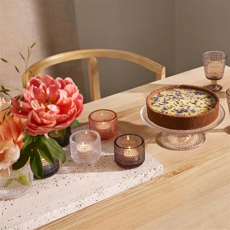 Kastehelmi tea light holder - linen - des. Oiva Toikka, 1964, made by Iittala - Image 3