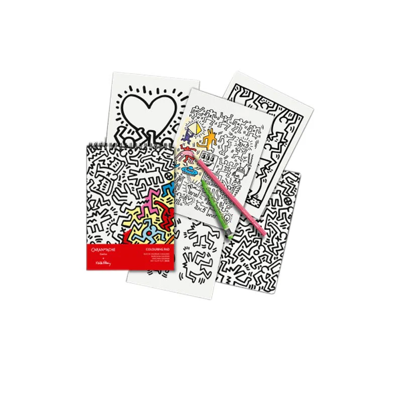 Keith Haring Special Edition A5 colouring pad by Caran D'Ache - Image 2