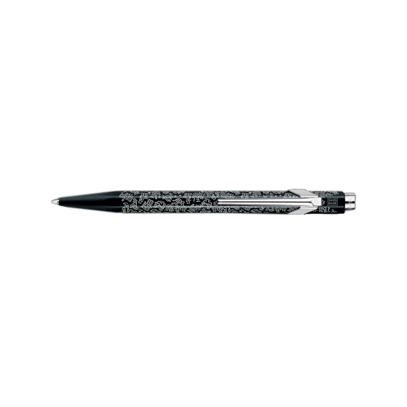 Keith Haring metal ballpoint pen (black) by Caran d’Ache - special edition - Image 5